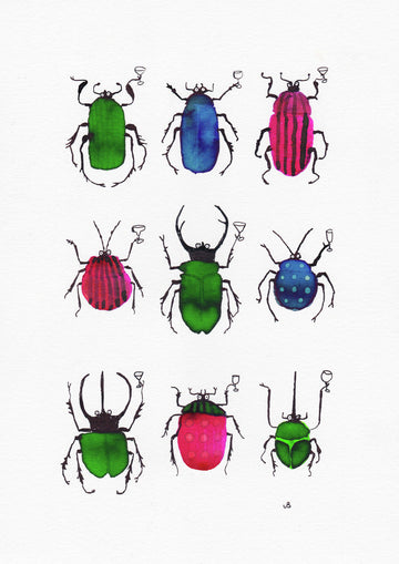 beetles with cocktails